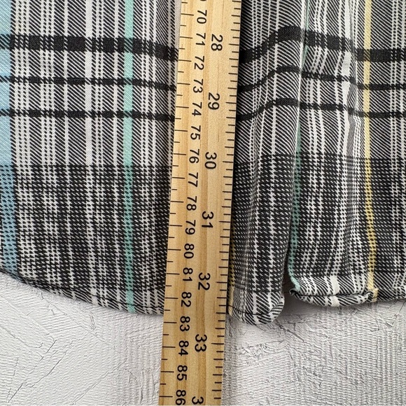 VTG Expressions XL Men's Colorful Pastel Plaid Aztec Print Button Up Shirt - Picture 7 of 10